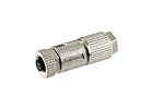 Amphenol Industrial Industrial Circular Connectors, 4 Contacts, Cable Mount, M12 Connector, Socket, Female, IP68, MSAS