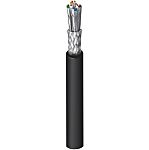 Belden1302E, 500m Cat6a, Black Unterminated to Unterminated, S/FTP Shielded, Unterminated PVC Sheath