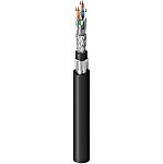 Belden1303E, 500m Cat6a, Black Unterminated to Unterminated, S/FTP Shielded, Unterminated PVC Sheath
