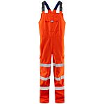 Leo Workwear Orange Hi Vis Overalls, XL