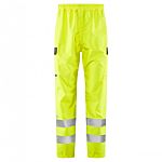 Leo Workwear WESTLEIGH Yellow Breathable, Waterproof, Windproof Hi Vis Trousers