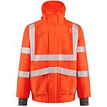 Leo Workwear DARTMOOR Orange Unisex Hi Vis Jacket, M