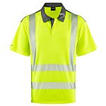 Leo Workwear TRIMSTONE Yellow Men Hi Vis Polo Shirt
