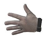 Manulatex GCM Black Stainless Steel Abrasion Resistant, Cut Resistant Work Gloves, Size 4