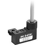 SMC NO Reed Switch Auto Switch, D-A73C Series, 24V dc, with LED indicator