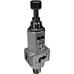 SMC 1/8 NPT Regulator - to 0.8MPa, 1/8 in, 1MPa max. input, ARJ310-F01-S