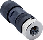 Connecteur SICK série YF12PA5, M12, 4 contacts, Montage sur le côté