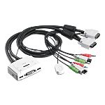 Trendnet 2 Port Dual Monitor USB DVI-D KVM Switch, 3.5 mm Jack 1920 x 1200 Maximum Resolution