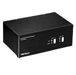 Trendnet 2 Port Dual Monitor USB DVI KVM Switch, 3.5 mm Jack 2048 x 1536 Maximum Resolution