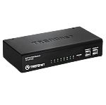 Trendnet 8 Port 8 PS/2, USB VGA KVM Switch, 1600 x 1200 Maximum Resolution