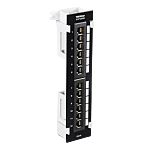 Trendnet TC Series Cat5e, Cat6 12 Port RJ45 Patch Panel Unshielded 253mm Black, White
