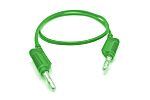 Mueller Electric Test lead, 32A, 30V ac, Green, 0.5m Lead Length