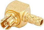 Rosenberger 18K201 Series, Jack Surface Mount MCX Connector, Solder Termination, Right Angle Body