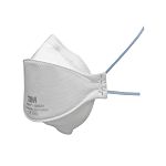 3M Aura 1800+ Series Respirator Mask for General Purpose Protection, FFP2, Non-Valved, Fold Flat 120Each per Package