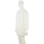 3M White Unisex Visitor Coat, M, 50Each per box