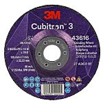 3M Cubitron 3 Ceramic Grinding Disc, 125mm x 7mm Thick, 36+ Grade, 20 in pack