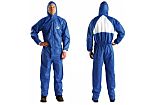 3M Blue, White Coverall, EN 1073-2, EN 1149-5, L