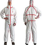 3M Red, White Coverall, EN 1073-2, EN 1149-5, XXXL