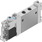 Festo 5/2-Way, Monostable Pneumatic Solenoid Valve - Electrical M7 VUVG Series 24V dc