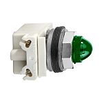 Schneider Electric, 9001K, Panel Mount Green Incandescent Pilot Light, 30mm Cutout, IP66, Round, 28V