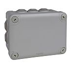 Schneider Electric Grey PP Junction Box, IP55, 10 Terminals, 85 x 165 x 125mm