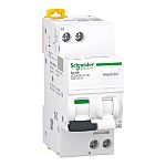 Schneider Electric RCBO, 16A Current Rating, 1P+N Poles, 30mA Trip Sensitivity, Type C, Acti9 Range