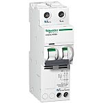 Schneider Electric RCBO, 32A Current Rating, 2P Poles, 30mA Trip Sensitivity, Type C, Acti9 Range
