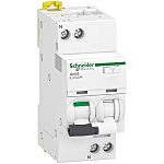 Schneider Electric RCBO, 10A Current Rating, 1P+N Poles, 30mA Trip Sensitivity, Type C, Acti9 Range