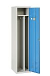 1 Door Vented Metal Blue, Light Grey Locker, 1800 mm x 400 mm x 500mm