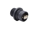Bulgin Straight, Panel Mount, Socket- Single Port Type A to A 2.0 IP66, IP68, IP69K USB Connector