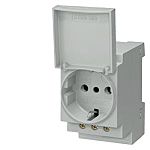 Siemens Grey 1 Gang Thermoplastic 16 A Power Socket Socket