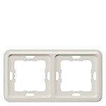 Siemens Silver 2 Gang Frame