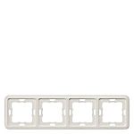 Siemens Silver 4 Gang Frame