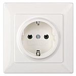 Siemens White 1 Gang Cover Plate