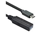 Roline USB 3.2, Male USB C to Female USB A, 5m