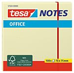 Tesa Yellow Sticky Note, 100 Notes per Pad, 75mm x 75mm
