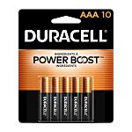 Baterie AAA 1.5V Alkalická na bázi oxidu manganičitého plochý přívod MN2400 Duracell