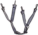 MSA Safety Textile Black, White Hard Hat Chin Strap, Hard Hat