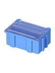 Licefa 1 Cell Blue, Transparent Compartment Box, 21mm x 42.4mm x 29.4mm