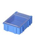 Licefa 1 Cell Blue, Transparent Compartment Box, 21mm x 42.3mm x 57.4mm