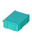 Licefa 1 Cell Green SB Compartment Box, 21mm x 42.3mm x 57.4mm