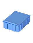 Licefa 1 Cell Blue SB Compartment Box, 21mm x 42.3mm x 57.4mm