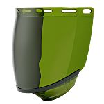 Riley Clear Flip Up PC Face Shield with Face Guard , Resistant To Chemical splash, Impact