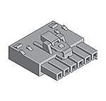Molex, 172256 Receptacle Crimp Connector Housing, 3.5mm Pitch, 4 Way, 1 Row