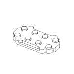 Molex 105402 Series Panel Mount PCB Socket, 8-Contact, 2-Row, 3mm Pitch, Solder Termination