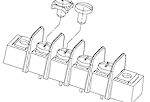 Molex Terminal Strip, 18 Contact, 9.53mm Pitch, 1 Row, 15A, 300 V