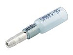Molex, 19164 Closed End Crimp Quick Disconnect Terminal, Blue, Insulated, Tin 14 → 16 AWG