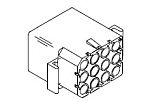 Molex, 1991 Receptacle Connector Housing, 6.3mm Pitch, 12 Way, 3 Row