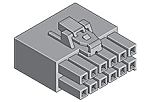Molex, 172258 Female Crimp Connector Housing, 3.5mm Pitch, 4 Way, 2 Row