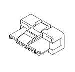 Molex, 104092 Receptacle Crimp Connector Housing, 1.25mm Pitch, 5 Way, 1 Row